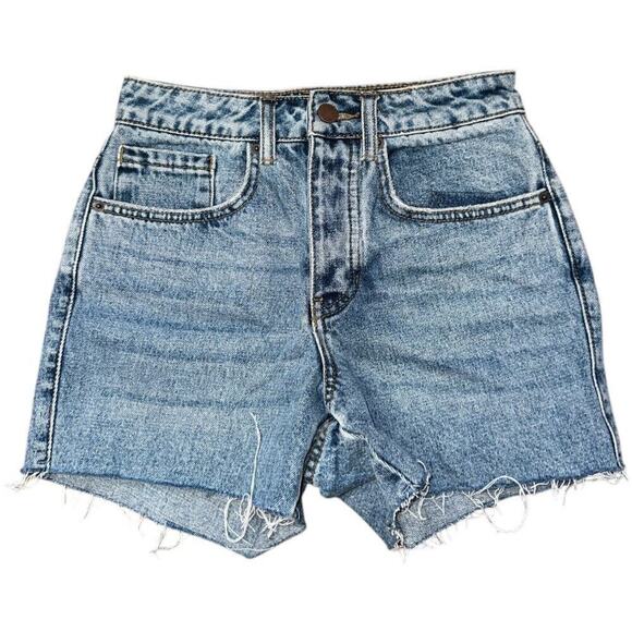 O'neil Blue Denim Cut Off Button Fly Shorts Women's Size 24 - Picture 1 of 5